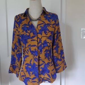 3/4 Sleeve H&M Pajama Floral Blouse